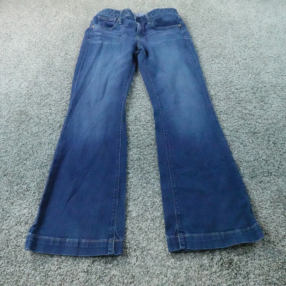 Gap Jeans Womens 29 Dark Blue Denim Pants 1969 Low Rise Flare Bell Stretch Boho